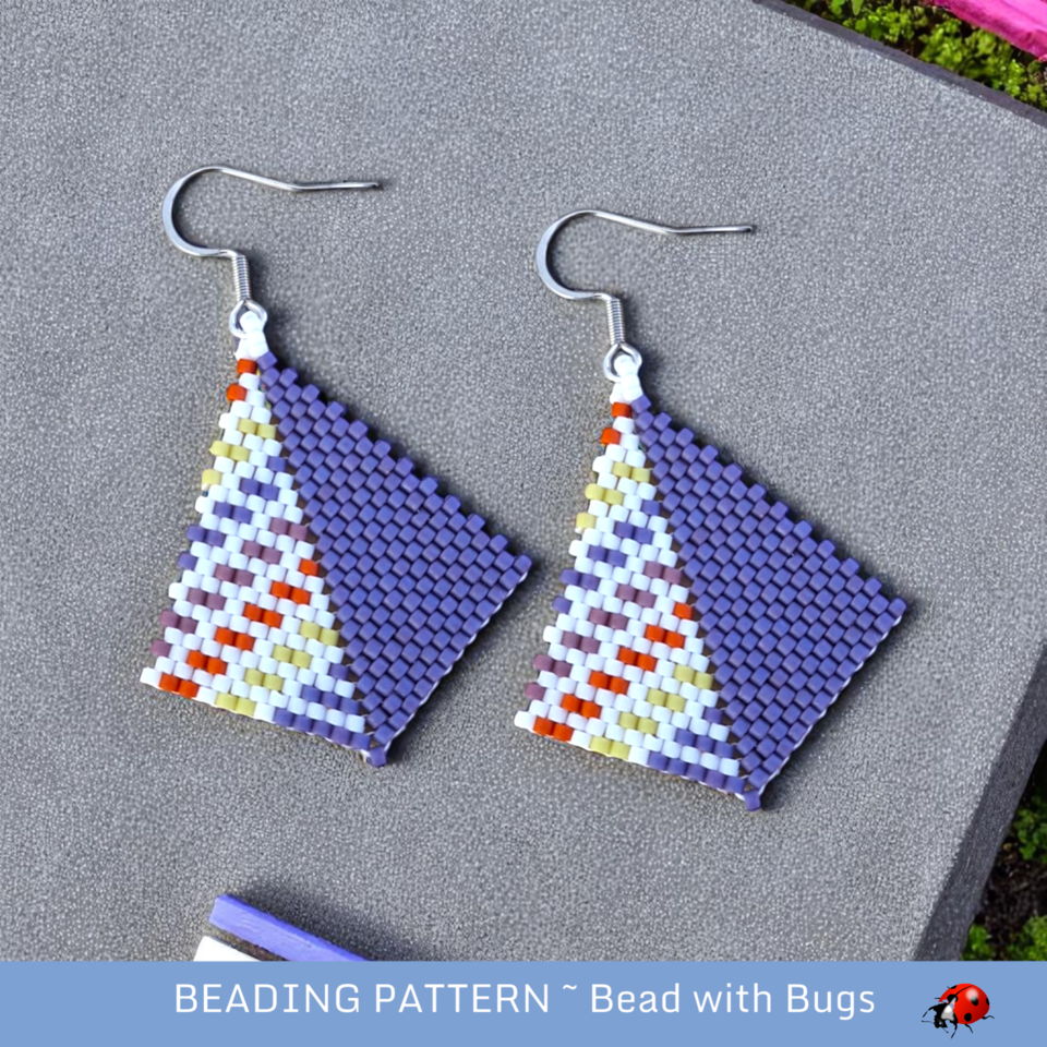 SUMMER FUN 2: Peyote Stitch Beading Pattern by Bead with Bugs