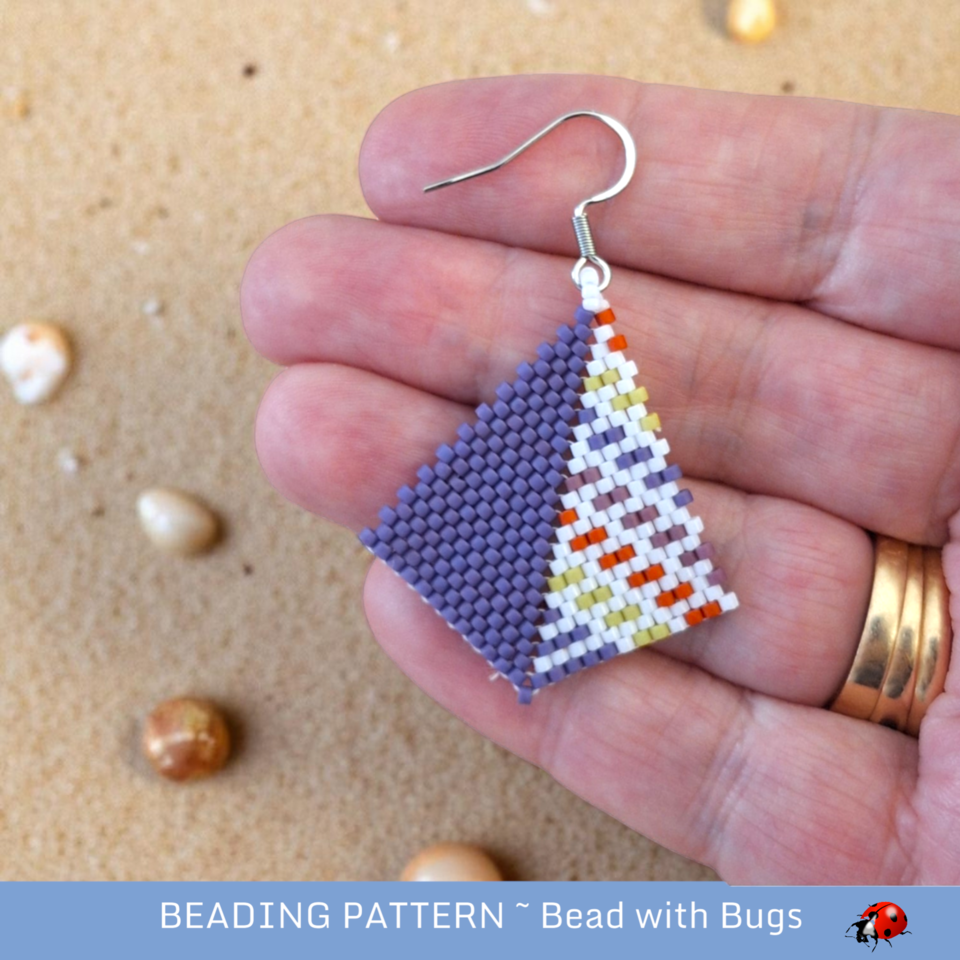 SUMMER FUN 2: Peyote Stitch Beading Pattern by Bead with Bugs