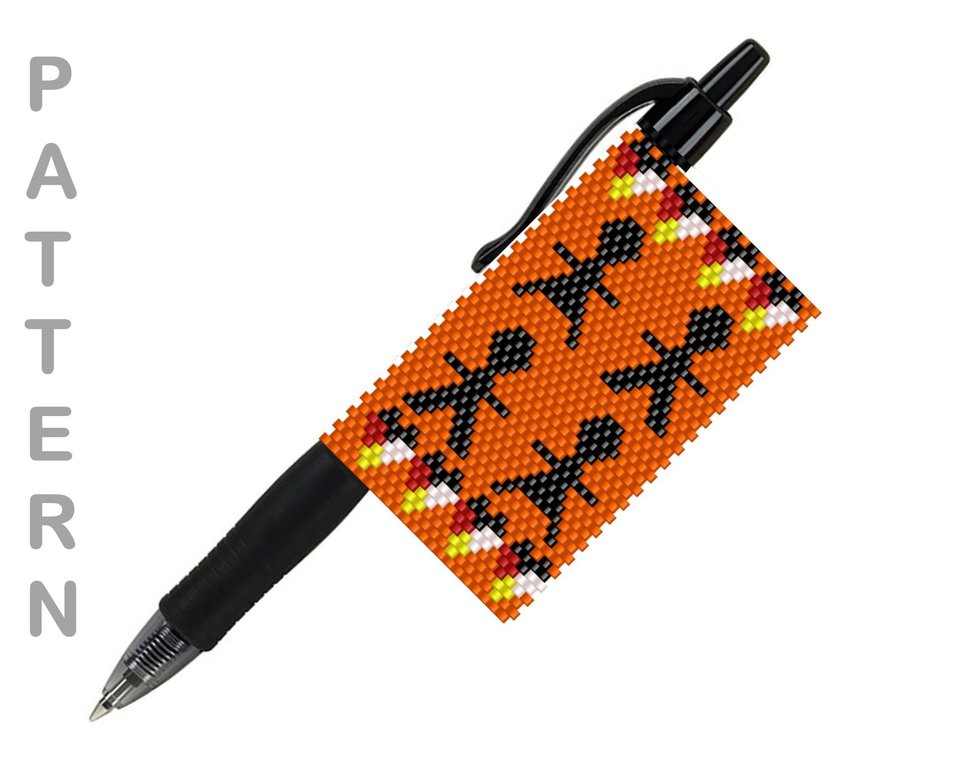 EVERY CHILD MATTERS: Peyote Stitch Beaded Pen Wrap by Bead with Bugs