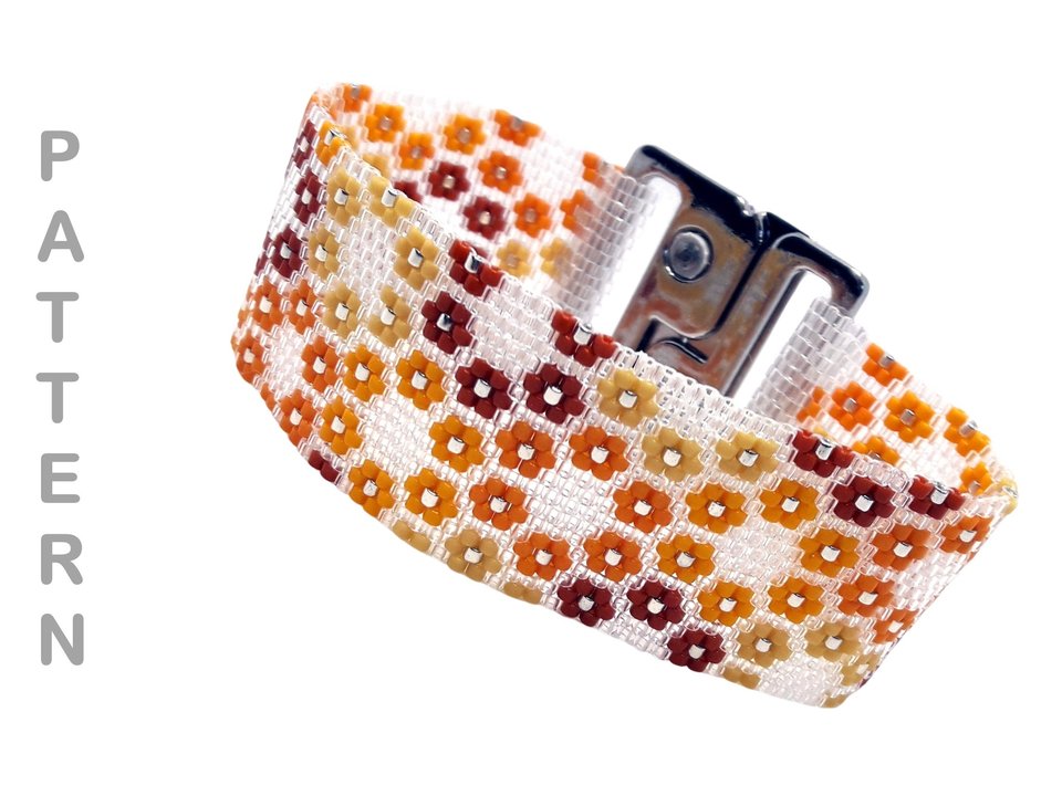 HOPE:  A Peyote Stitch Beaded Bracelet Pattern by Bead with Bugs