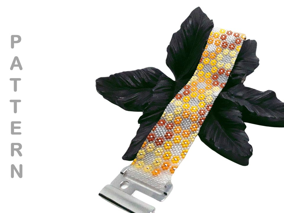 HOPE:  A Peyote Stitch Beaded Bracelet Pattern by Bead with Bugs