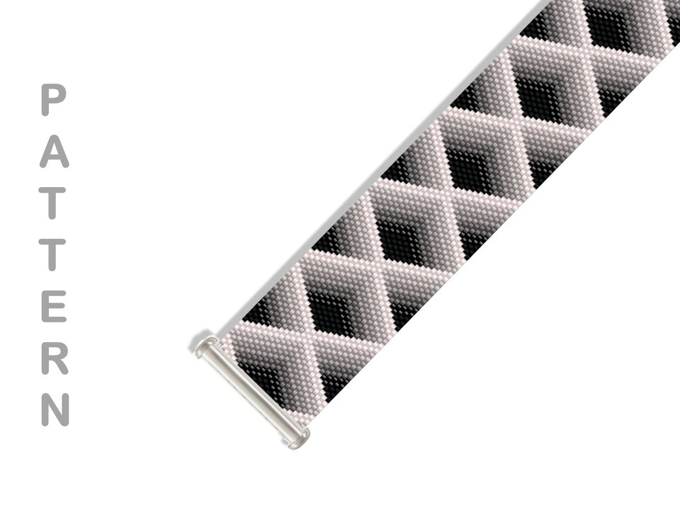THE DEEP: A Peyote Stitch Beaded Bracelet Pattern by Bead with Bugs