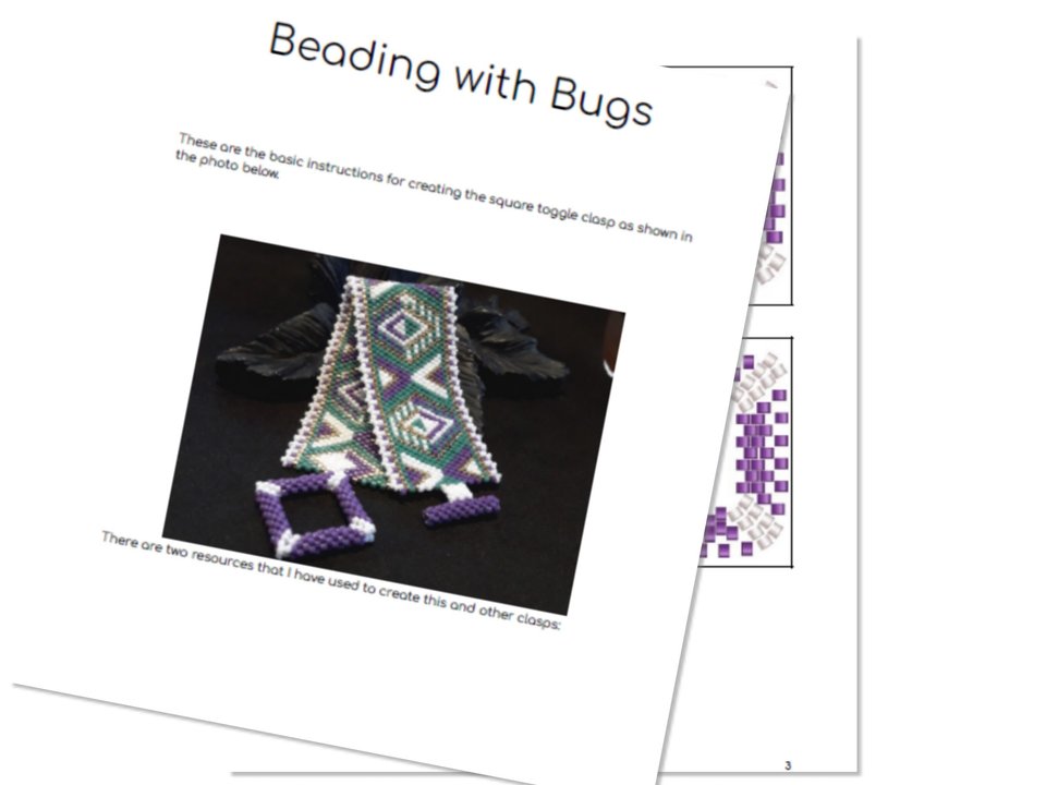 SQUARE TOGGLE CLASP: A Beaded Clasp Tutorial by Bead with Bugs