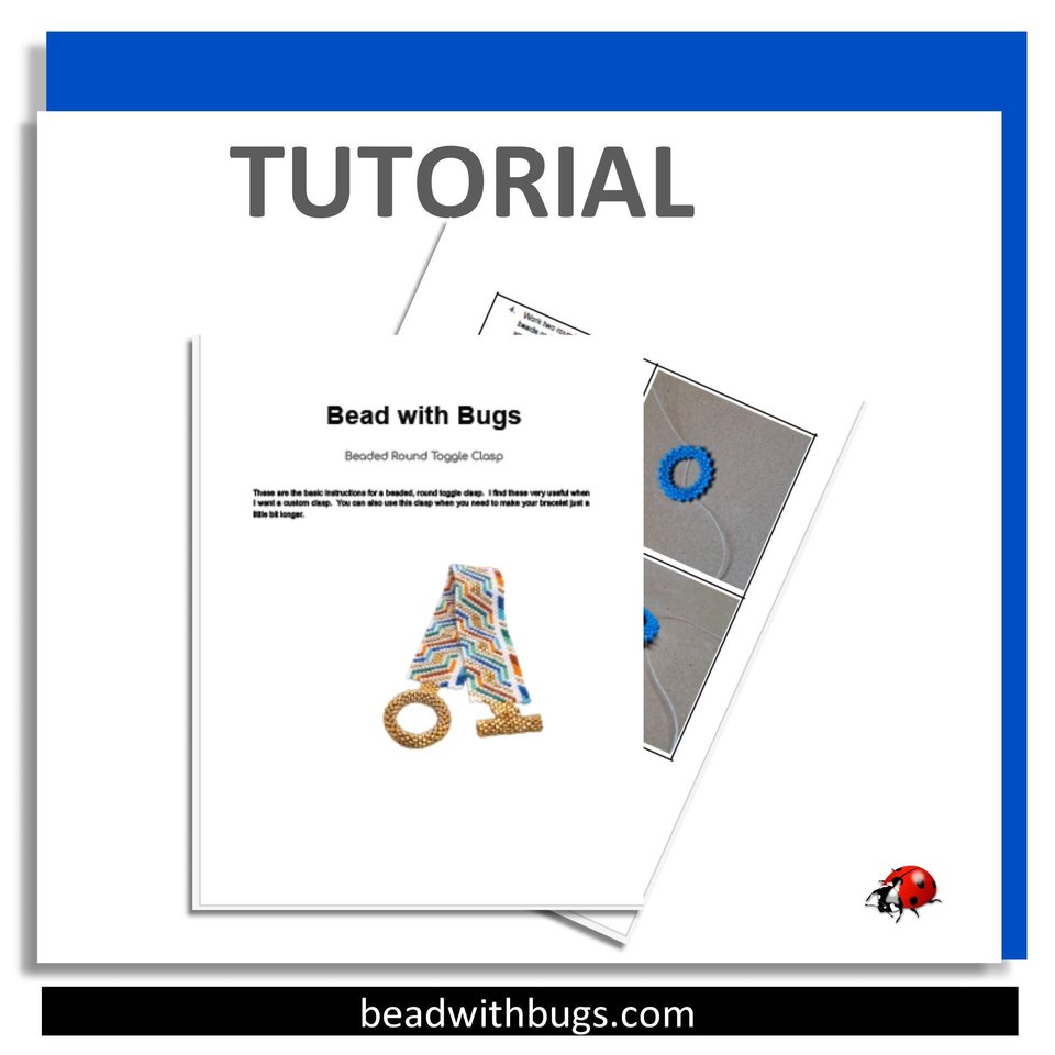 ROUND TOGGLE CLASP: A Beaded Clasp Tutorial by Bead with Bugs