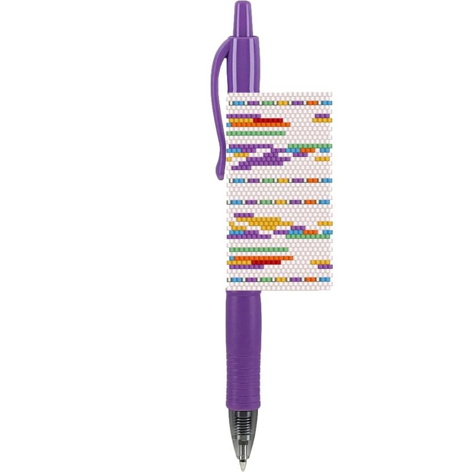 BEADED PEN COVER, Pilot G-2 beaded pen cover pattern, Reflections