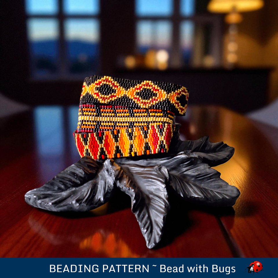 2 Drop Peyote Stitch Bracelet Pattern, SEPTEMBER MORN, PDF download