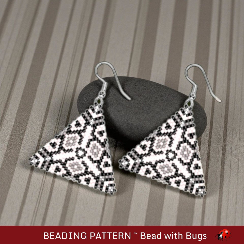 DARK MATTER : 3D Peyote Stitch Beading Pattern by Bead with Bugs