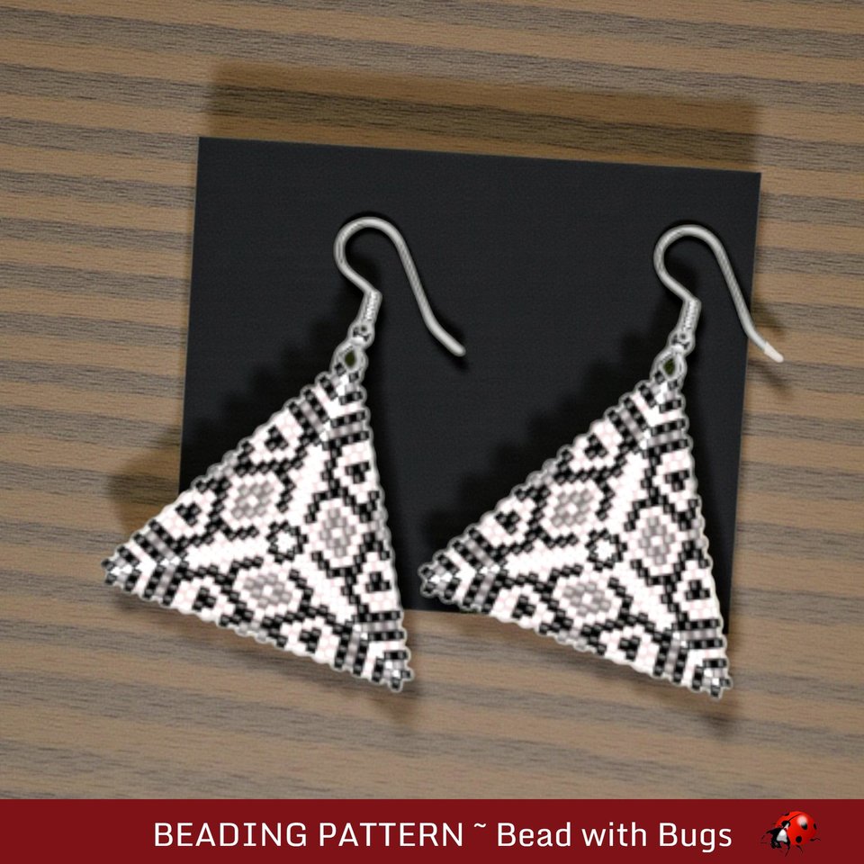 DARK MATTER : 3D Peyote Stitch Beading Pattern by Bead with Bugs