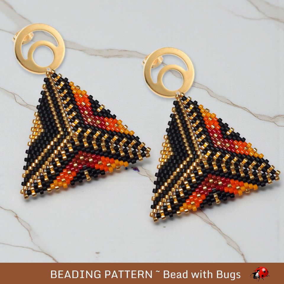 PASSION : 3D Peyote Stitch Beading Pattern by Bead with Bugs