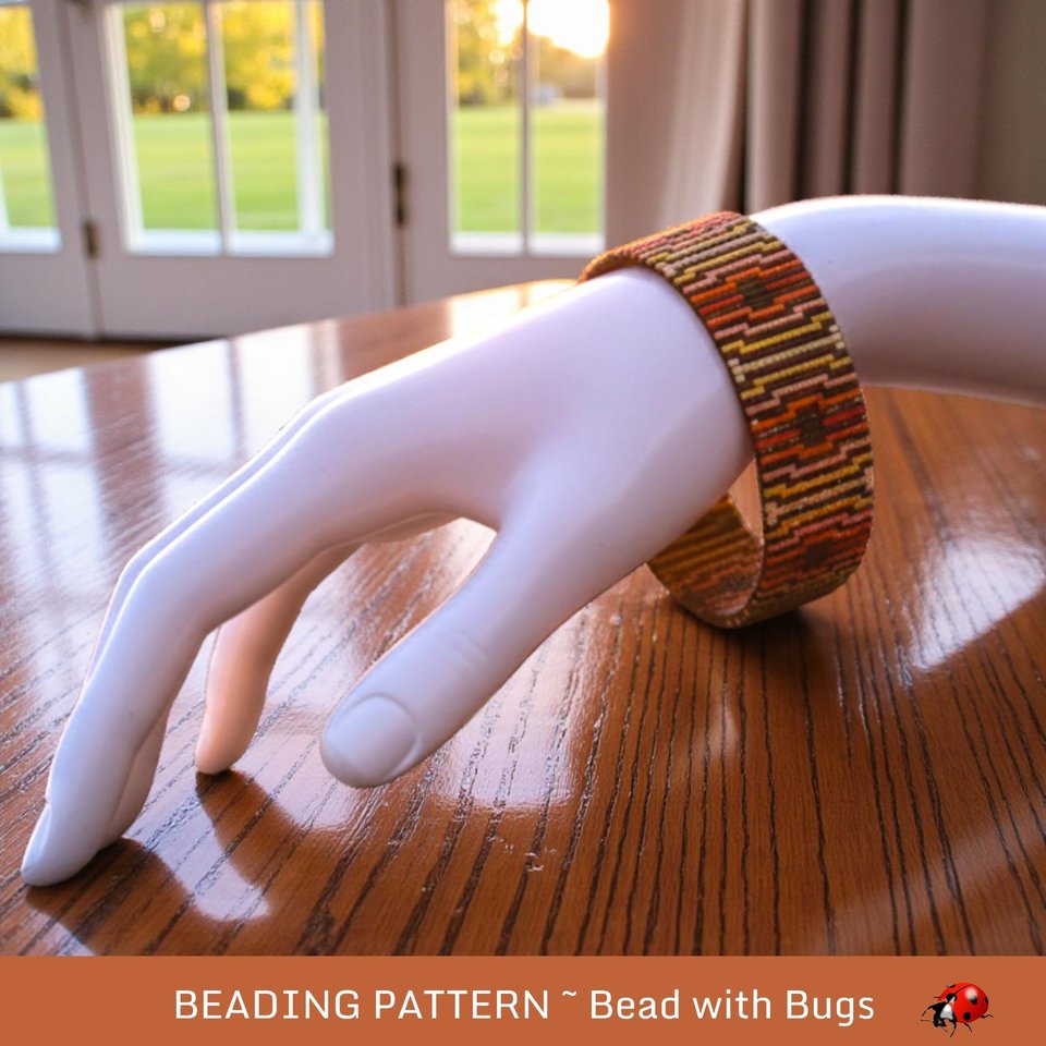 Loom Beaded Bracelet Pattern by Bead with Bugs, OCTAVIA, PDF