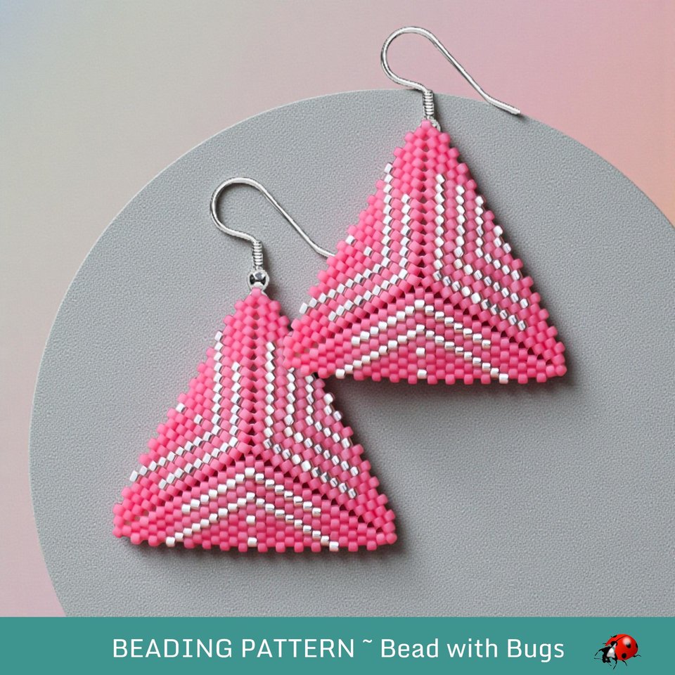 PINK ICE: 3D Peyote Stitch Beading Pattern by Bead with Bugs
