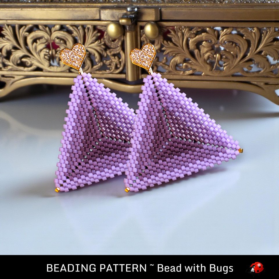 GLOWING: 3D Peyote Stitch Beading Pattern by Bead with Bugs