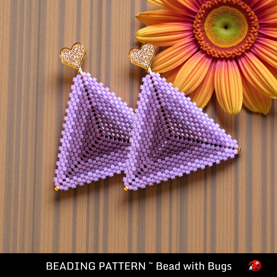 GLOWING: 3D Peyote Stitch Beading Pattern by Bead with Bugs