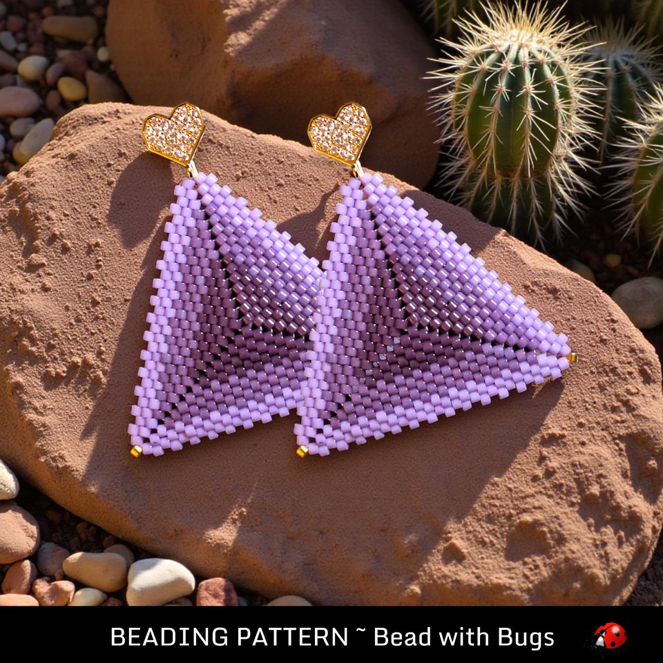 GLOWING: 3D Peyote Stitch Beading Pattern by Bead with Bugs