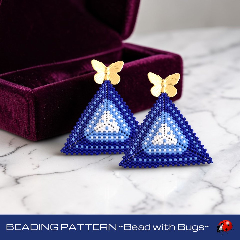 ROYAL SPLASH : 3D Peyote Stitch Beading Pattern by Bead with Bugs