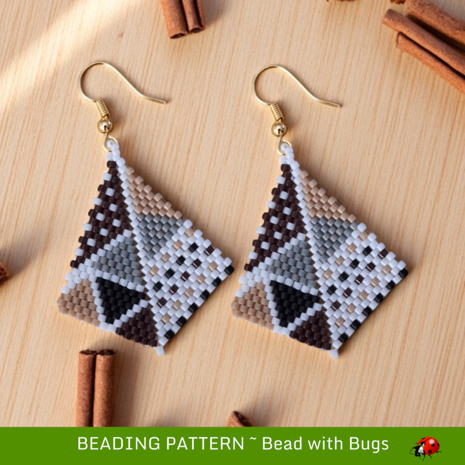 MUD CLOTH 2: Peyote Stitch Beading Pattern by Bead with Bugs