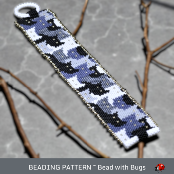 THE CAT CROWD: A Peyote Stitch Beaded Bracelet Pattern by Bead with Bugs