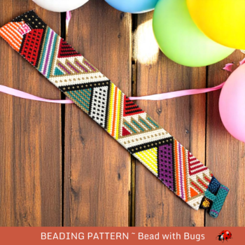 COUNTY FAIR: A Peyote Stitch Beaded Bracelet Pattern by Bead with Bugs