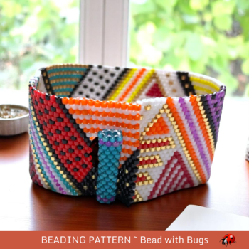 COUNTY FAIR: A Peyote Stitch Beaded Bracelet Pattern by Bead with Bugs