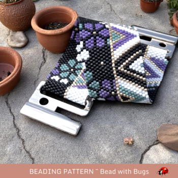 CRAZY ABSTRACT:  A Peyote Stitch Beaded Bracelet Pattern by Bead with Bugs