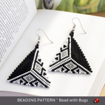 DARK MATTER: 3D Peyote Stitch Beading Pattern by Bead with Bugs