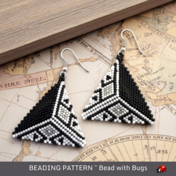 DARK MATTER: 3D Peyote Stitch Beading Pattern by Bead with Bugs