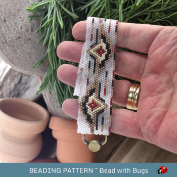 DREAMSCAPES: A Peyote Stitch Beaded Bracelet Pattern by Bead with Bugs