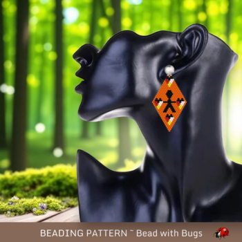 EVERY CHILD MATTERS:  Brick Stitch Beaded Earrings Pattern by Bead with Bugs