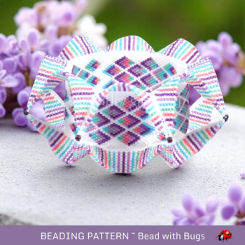 FEATHERS : Geometric 3D Peyote Stitch Beaded Bracelet Tutorial