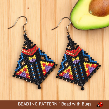 FIESTA: Peyote Stitch Beading Pattern by Bead with Bugs