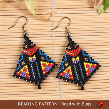 FIESTA: Peyote Stitch Beading Pattern by Bead with Bugs