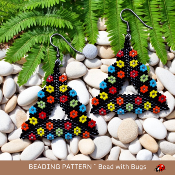 FLOWER POWER: Open 3D Peyote Stitch Beading Pattern by Bead with Bugs