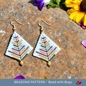 GLITTERING GARDEN: Peyote Stitch Beading Pattern by Bead with Bugs
