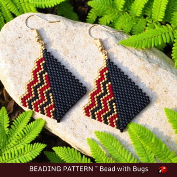 HALF MATRIX: Peyote Stitch Beading Pattern by Bead with Bugs