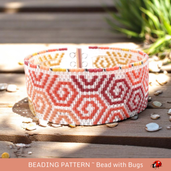 HARMONY:  A Peyote Stitch Beaded Bracelet Pattern by Bead with Bugs