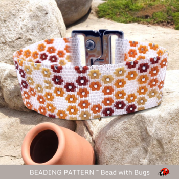 HOPE:  A Peyote Stitch Beaded Bracelet Pattern by Bead with Bugs