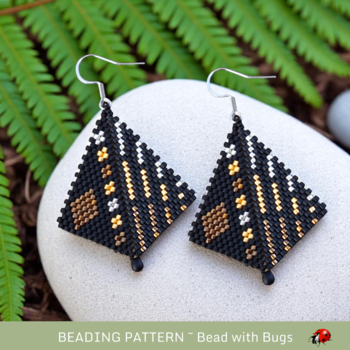 MIXED METALS: Peyote Stitch Beading Pattern by Bead with Bugs