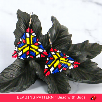MONDRIAN: 3D Peyote Stitch Beading Pattern by Bead with Bugs