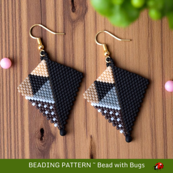 MUD CLOTH: Peyote Stitch Beading Pattern by Bead with Bugs