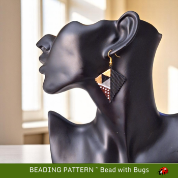 MUD CLOTH: Peyote Stitch Beading Pattern by Bead with Bugs