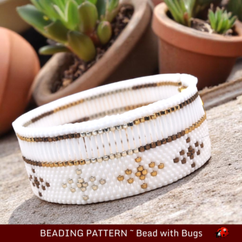 NORTH STAR: A Peyote Stitch Beaded Bracelet Pattern by Bead with Bugs