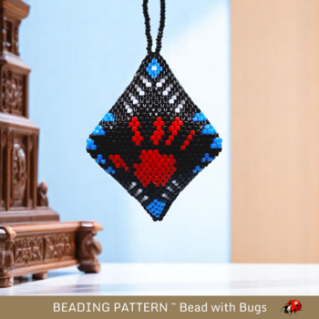SILENCED: 3D Peyote Stitch Beaded Pod Pattern by Bead with Bugs