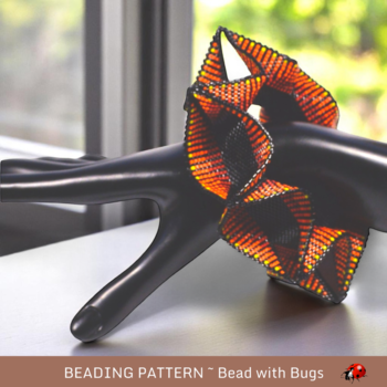 SUNSET: Geometric 3D Peyote Stitch Beaded Bracelet Tutorial