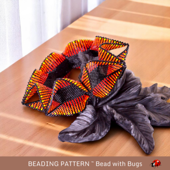 SUNSET: Geometric 3D Peyote Stitch Beaded Bracelet Tutorial