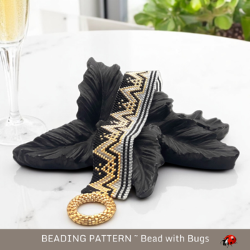 SWEET DREAMS: A Peyote Stitch Beaded Bracelet Pattern by Bead with Bugs