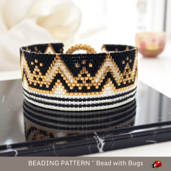 Sweet Dreams Peyote Stitch Bracelet Patten by Bead with Bugs