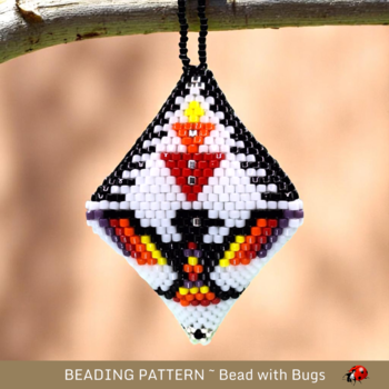 THUNDERBIRD: 3D Peyote Stitch Beaded Pod Pattern by Bead with Bugs