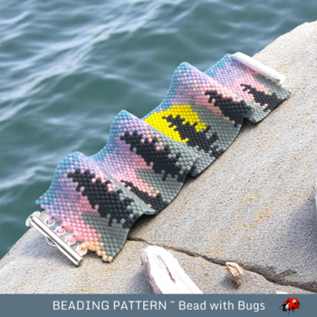 TWILIGHT: A Peyote Stitch Beaded Bracelet Pattern by Bead with Bugs