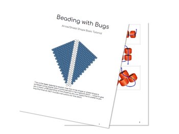 KITE SHAPE EARRING: A Beaded Shape Tutorial by Bead with Bugs