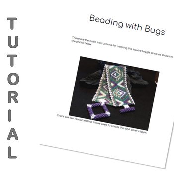 SQUARE TOGGLE CLASP: A Beaded Clasp Tutorial by Bead with Bugs
